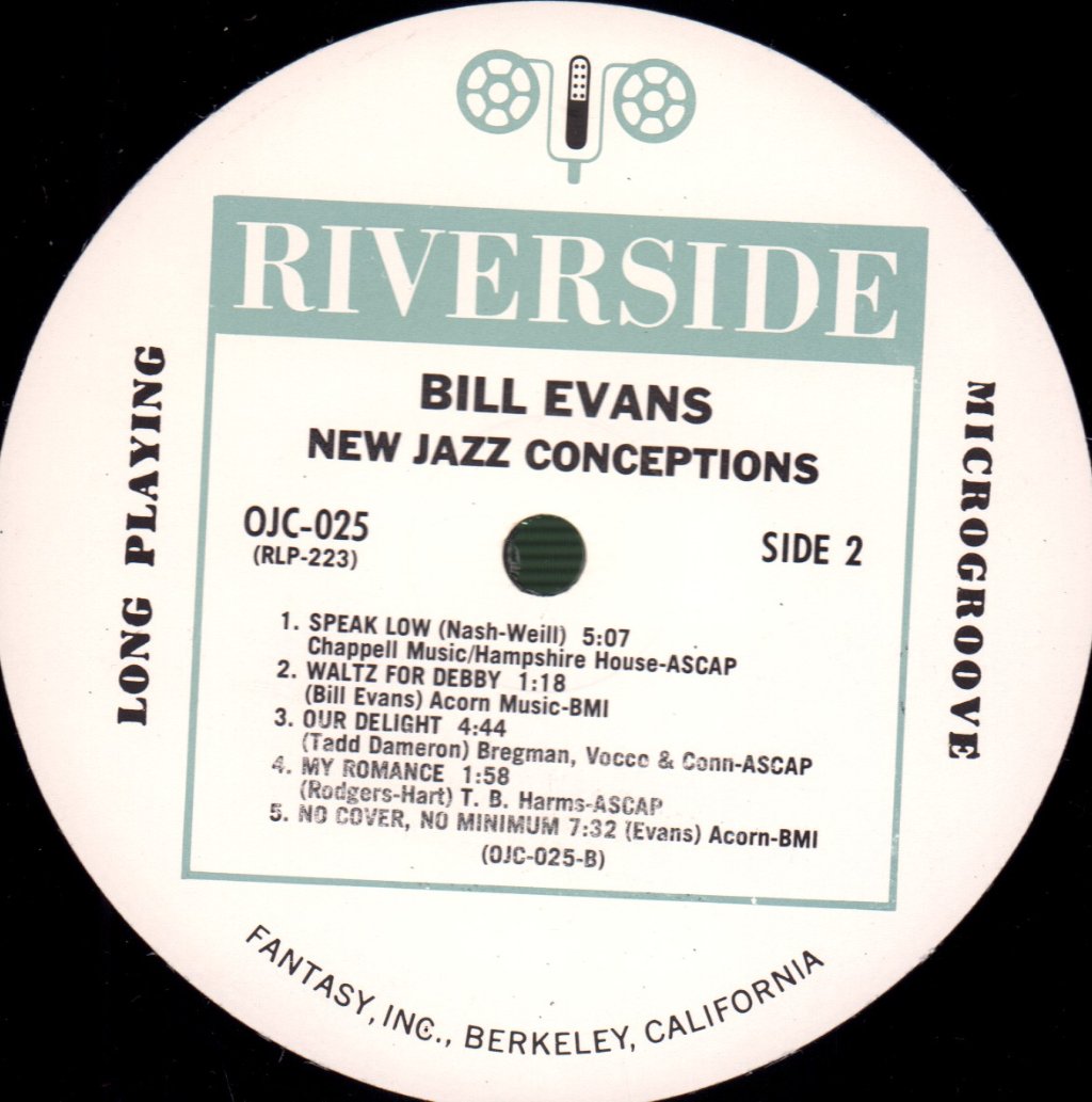 Bill Evans - New Jazz Conceptions - Lp