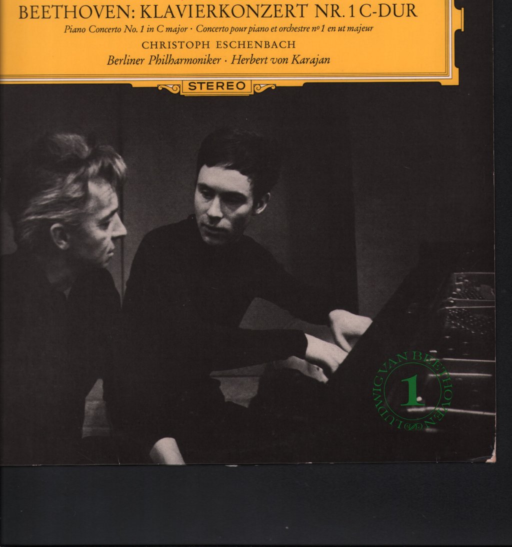 Christoph Eschenbach / Herbert von Karajan / Berliner Philharmoniker - Beethoven - Klavierkonzert Nr. 1 C-dur - Lp