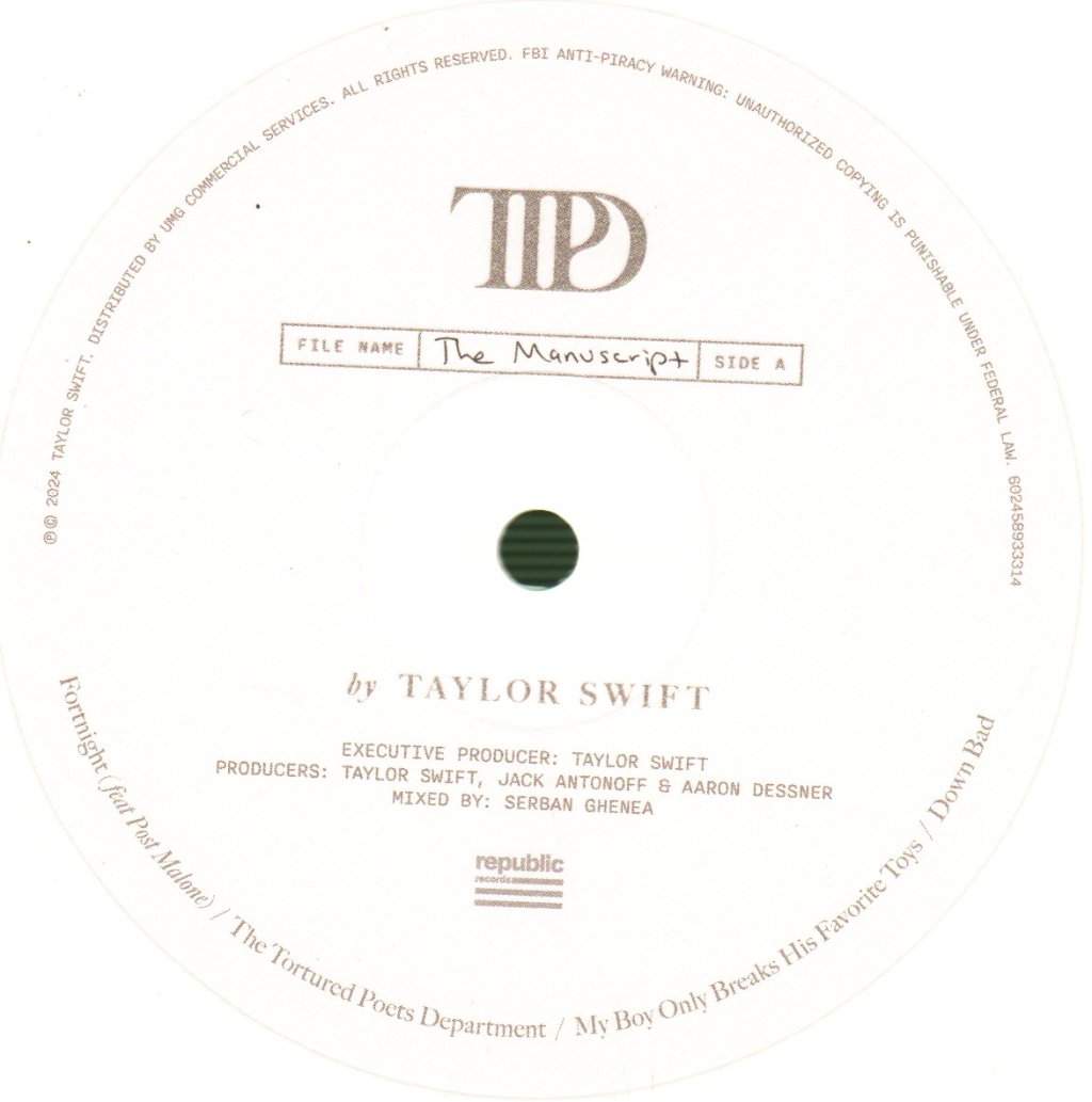 Taylor Swift - Tortured Poets Department - Double Lp