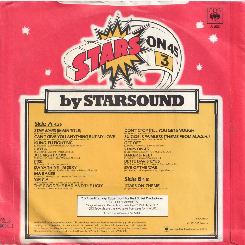 Starsound - Stars On 45 (3) - 7 Inch