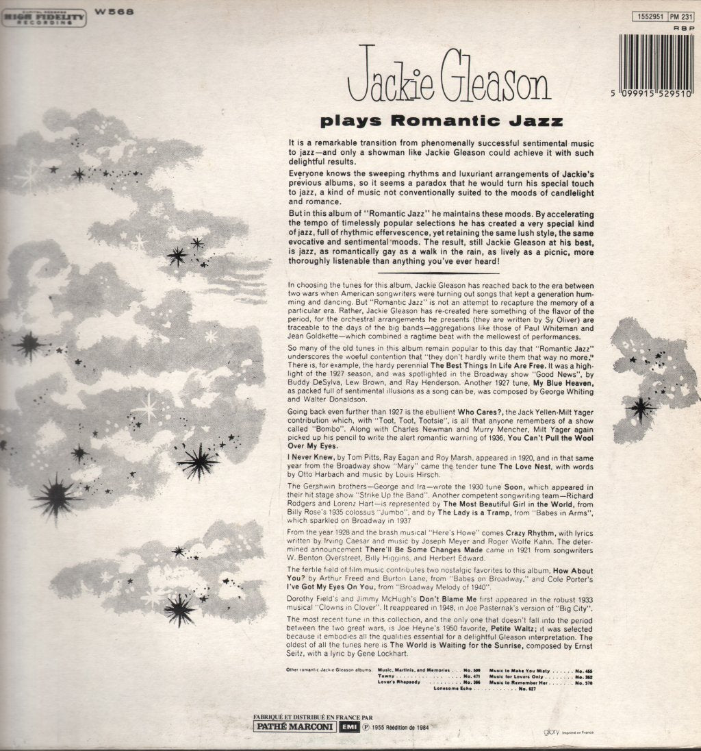 Jackie Gleason - Jackie Gleason Plays Romantic Jazz - Lp
