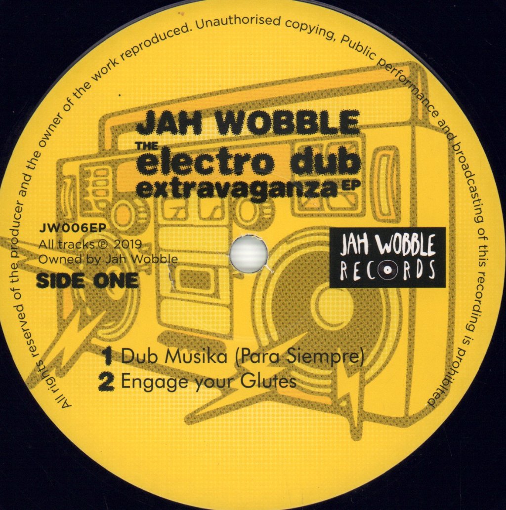 Jah Wobble - Electro Dub Extravaganza EP - 12 Inch