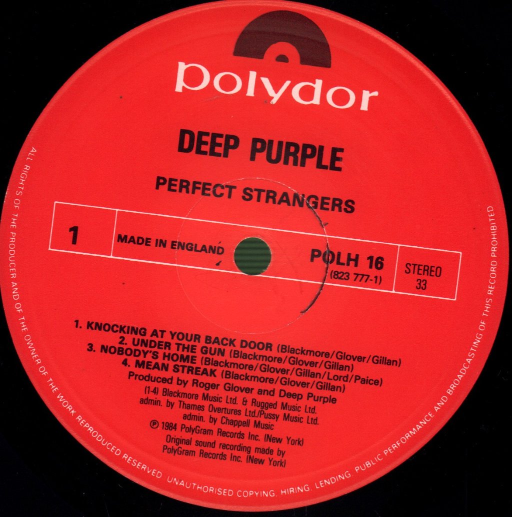 Deep Purple - Perfect Strangers - Lp