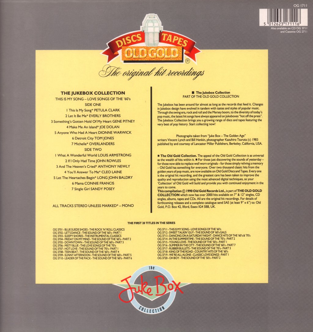 Various Artists - This Is My Song - Love Songs Of The 60's - Lp