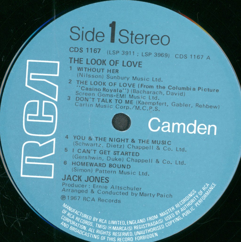 Jack Jones - Look Of Love - Lp