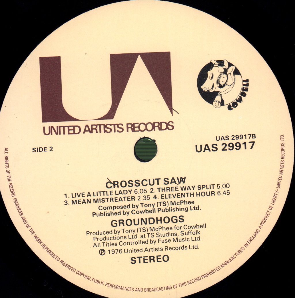 Groundhogs - Crosscut Saw - Lp