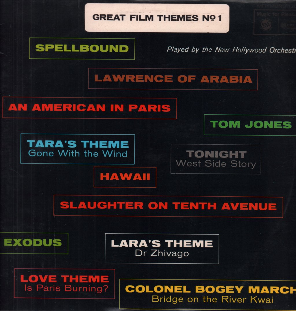 New Hollywood Orchestra - Great Film Themes No 1 - Lp