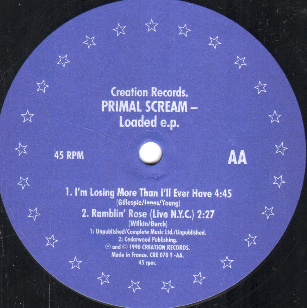 Primal Scream (Scottish Group) - Loaded - 12 Inch