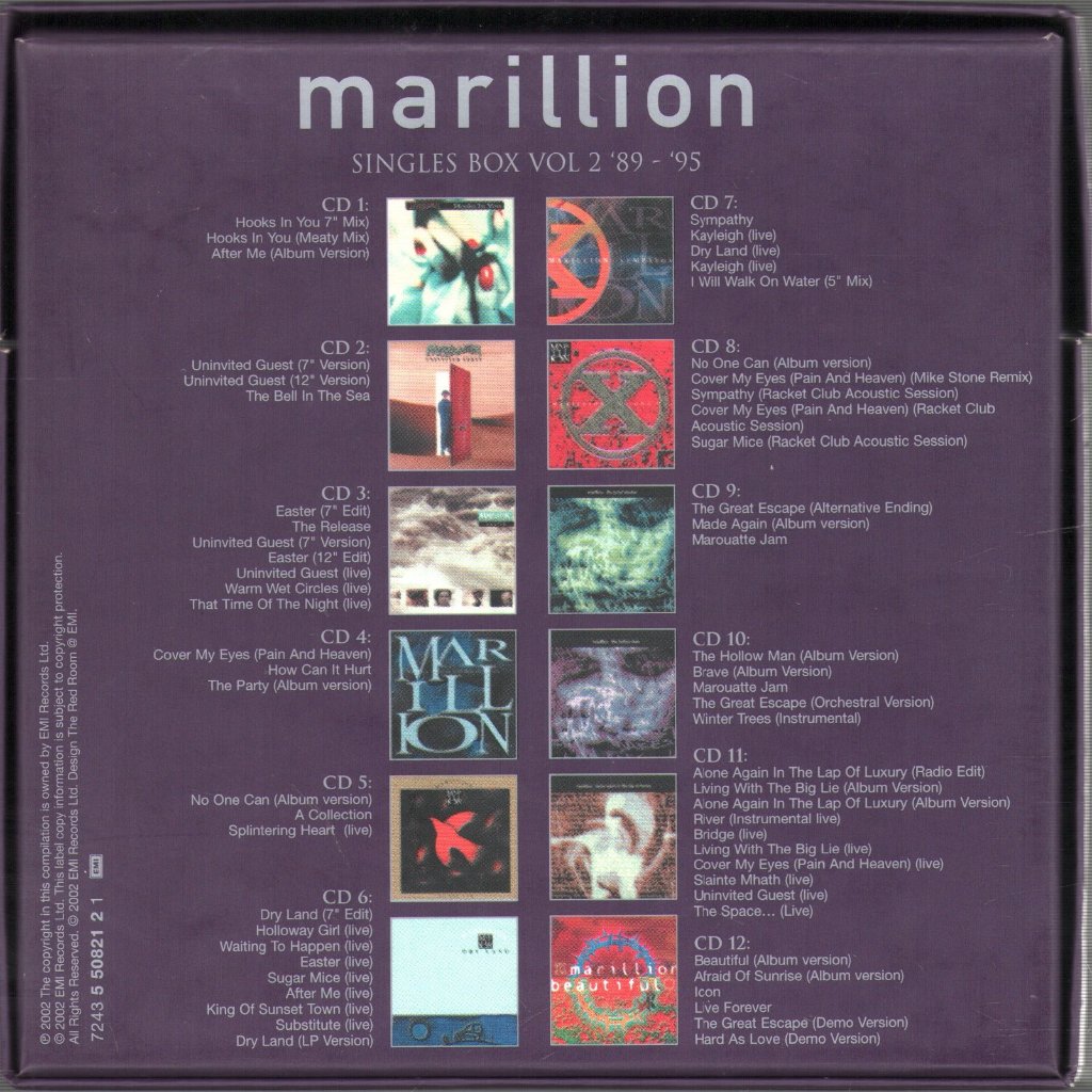 Marillion - Singles Box Vol 2 '89 - '95 - Cd Set