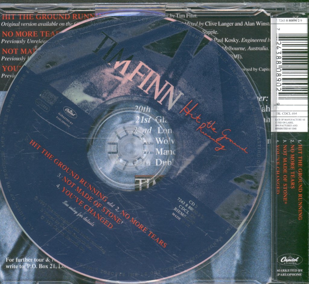 Tim Finn - Hit The Ground Running - Cd