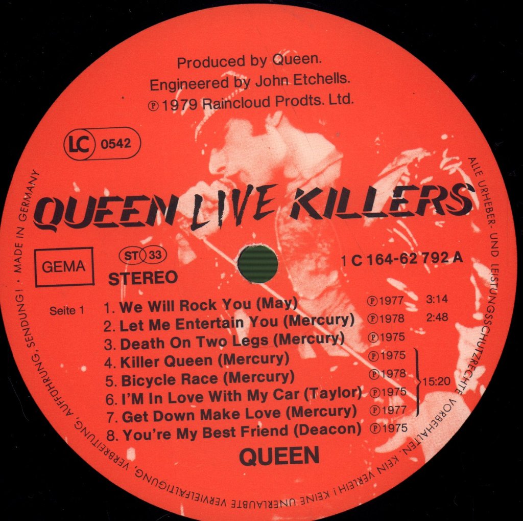 Queen - Live Killers - Double Lp