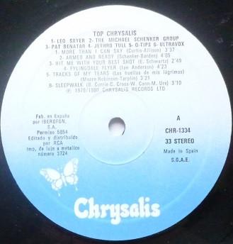 Various Artists - Top Chrysalis - Lp