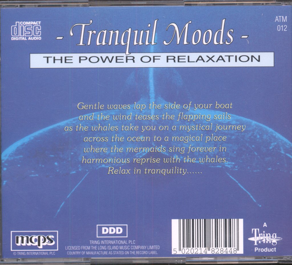 Unknown Artist - Tranquil Moods - The Power Of Relaxation - Whales Of The Pacific - Cd
