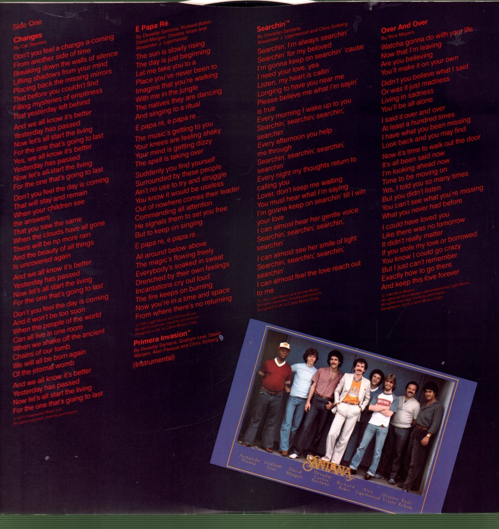 Santana - Zebop! - Lp