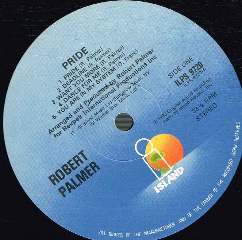 Robert Palmer - Pride - Lp