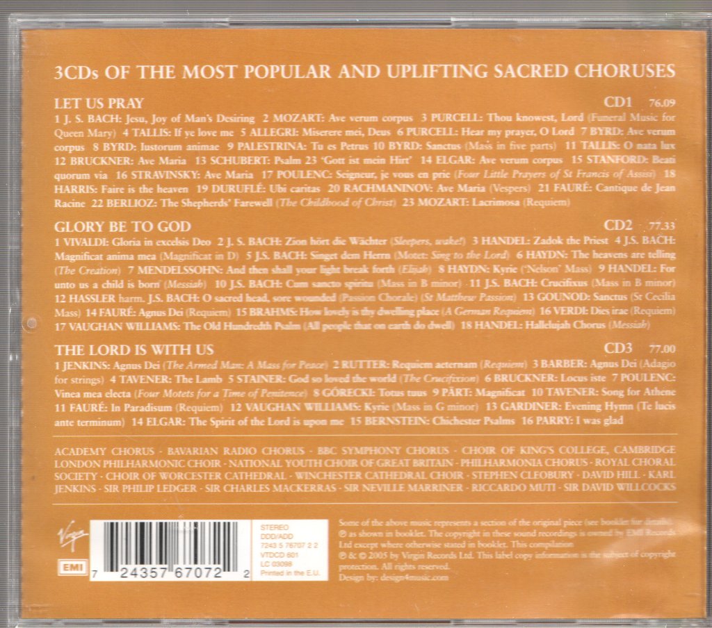 Various Artists - Hallelujah Great Sacred Choruses - Cd Set