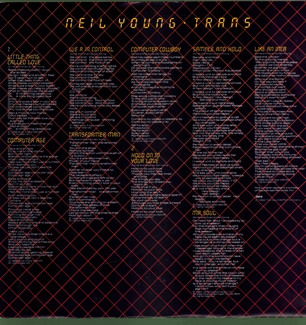 Neil Young - Trans - Lp