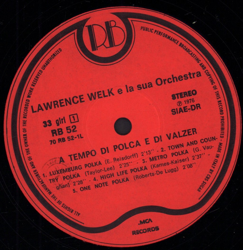 Lawrence Welk - a tempo di polca e di valzer - Lp