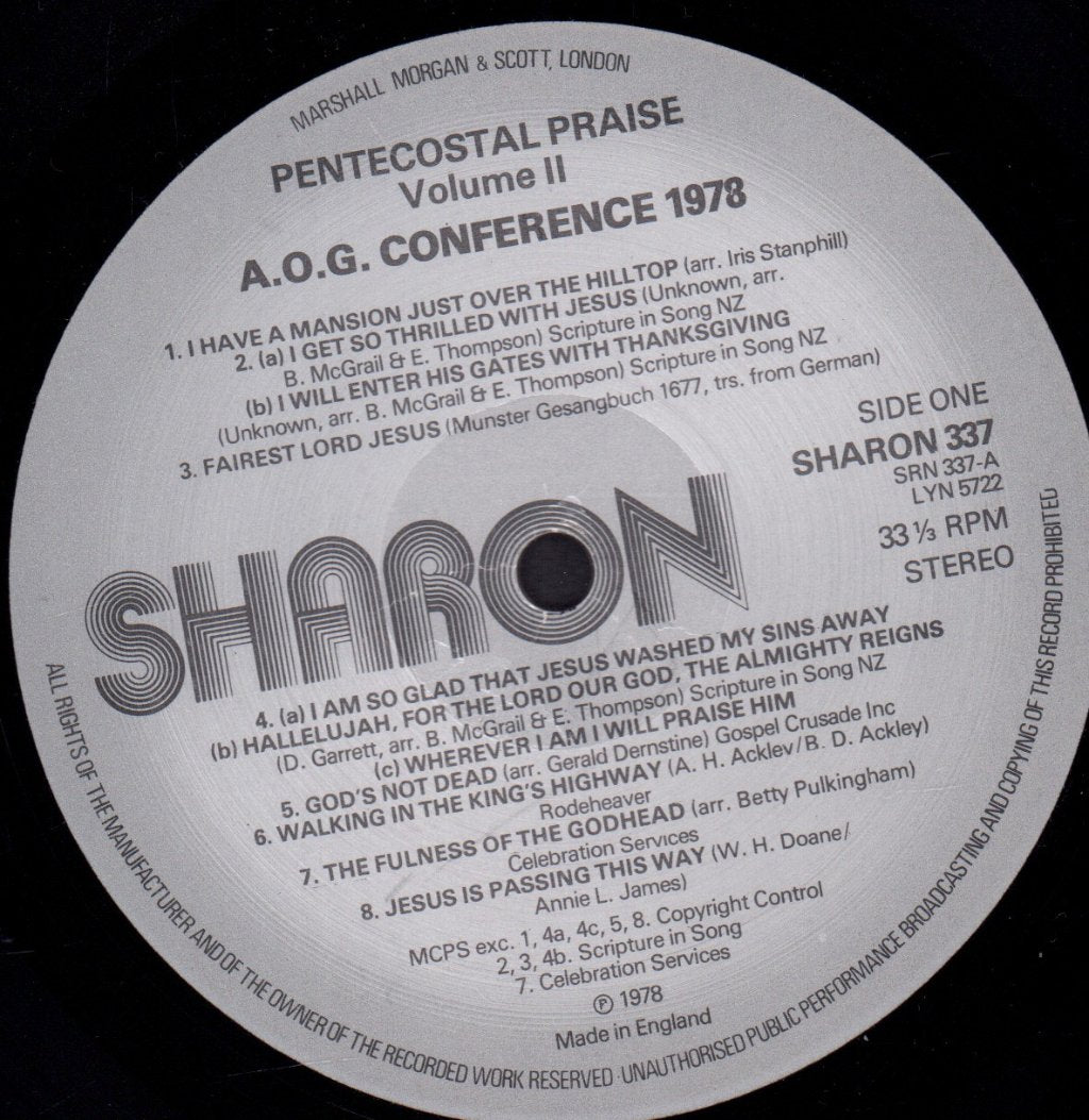 Pentecostal Praise Vol 2 - Pentecostal Praise Vol 2 - Lp