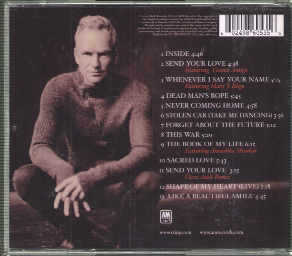 Sting - Sacred Love - Cd