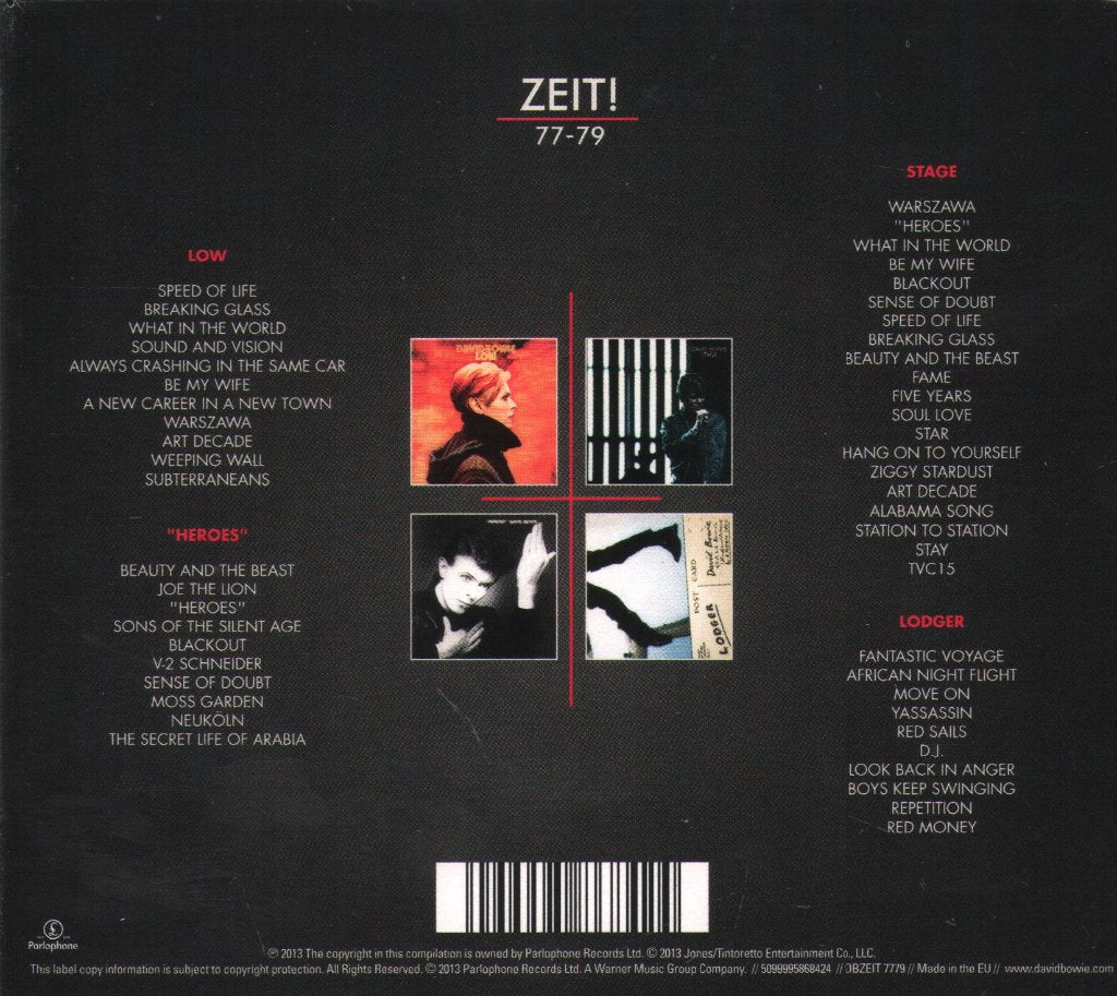 David Bowie - Zeit! 77-79 - Cd Set