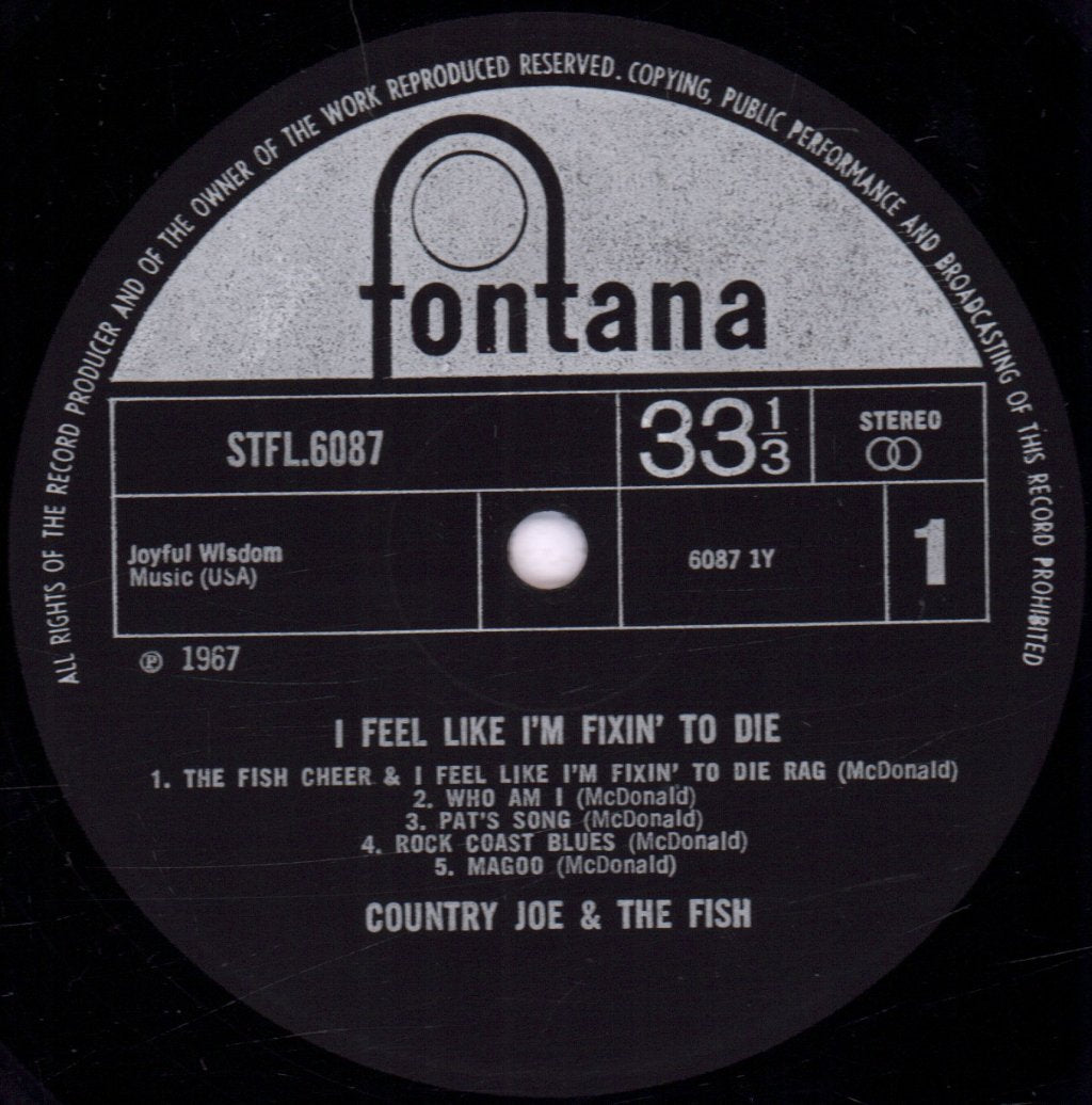 Country Joe And The Fish - I-Feel-Like-I'm-Fixin'-To-Die - Lp