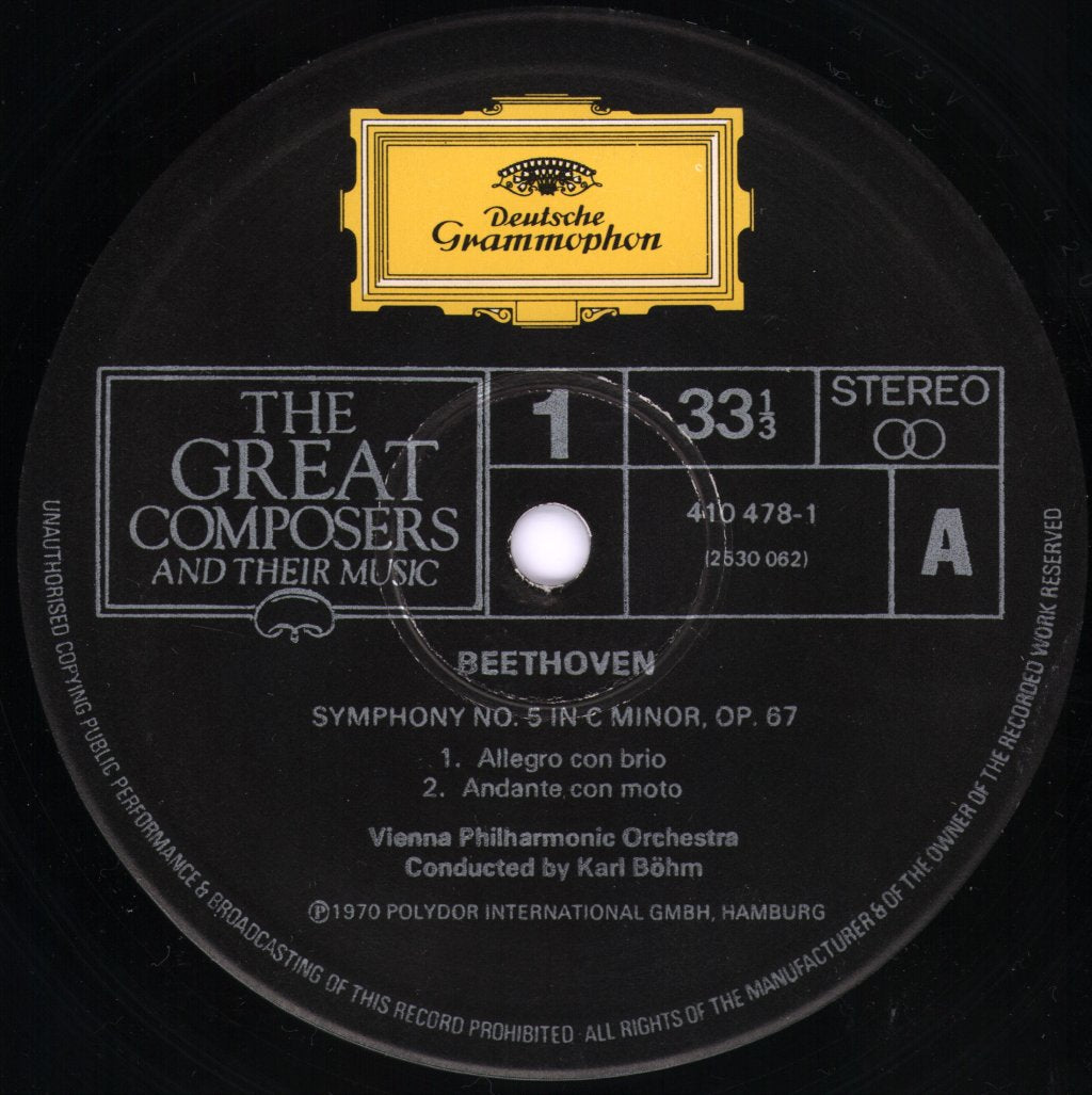 Karl Bohm / Vienna Philharmonic Orchestra - Beethoven - Symphony No.5 In C Minor - Lp