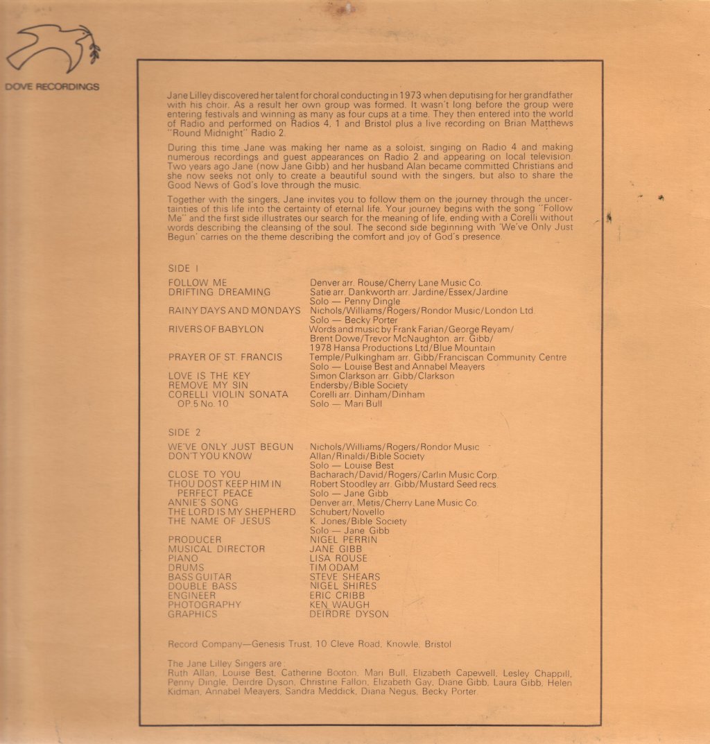 Jane Lilley Singers - Follow Me - Lp