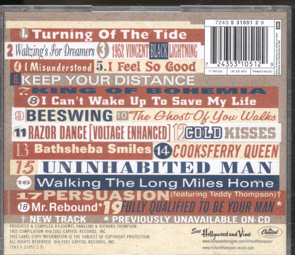 Richard Thompson - Action Packed - The Best Of The Capitol Years - Cd
