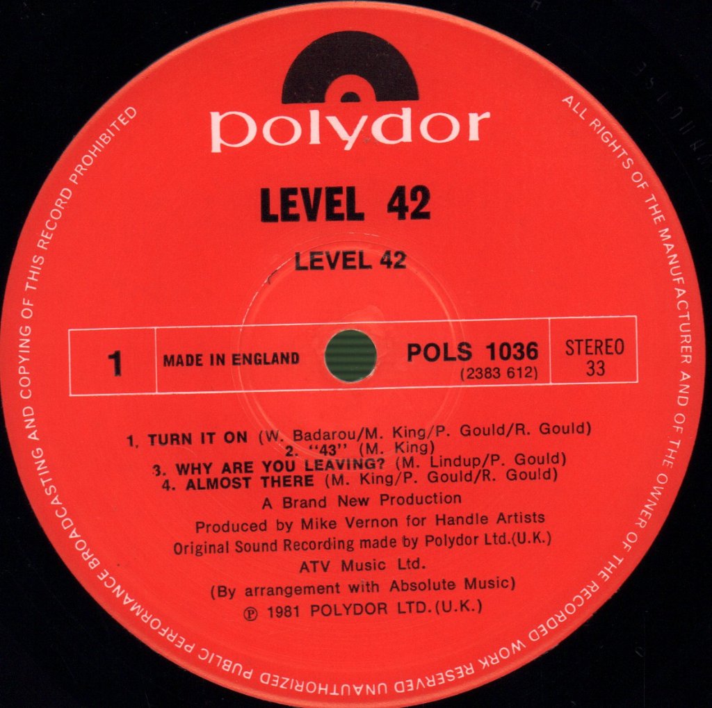 Level 42 - Level 42 - Lp