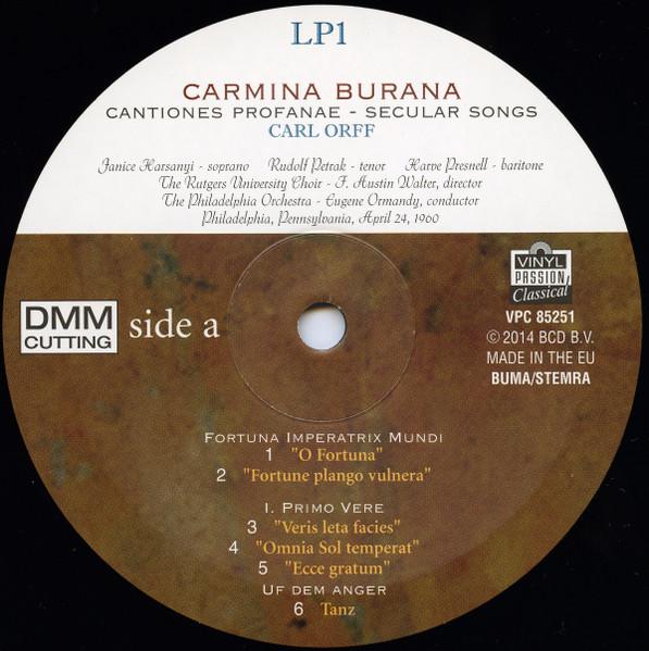 Carl Orff - Carmina Burana - Double Lp