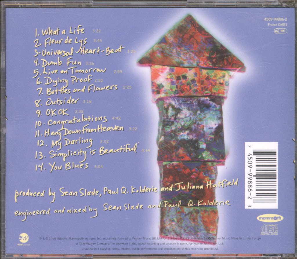 Juliana Hatfield - Only Everything - Cd