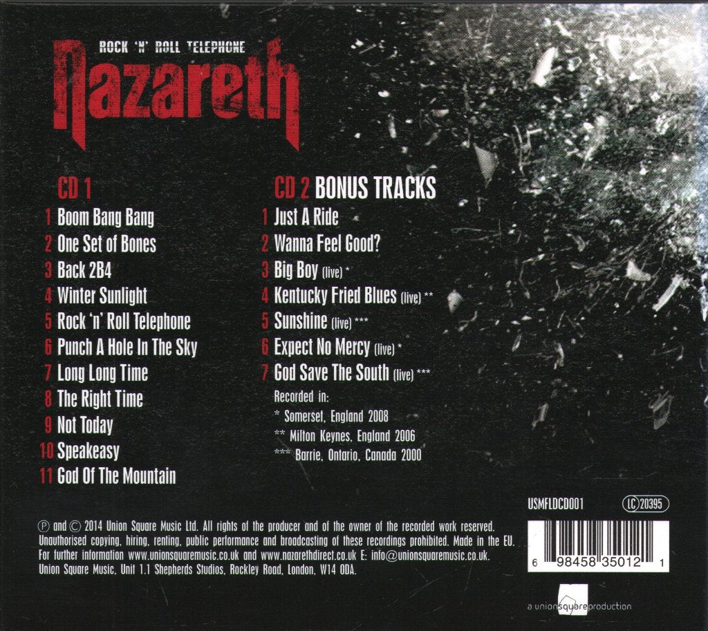 Nazareth - Rock 'N' Roll Telephone - Cd Set