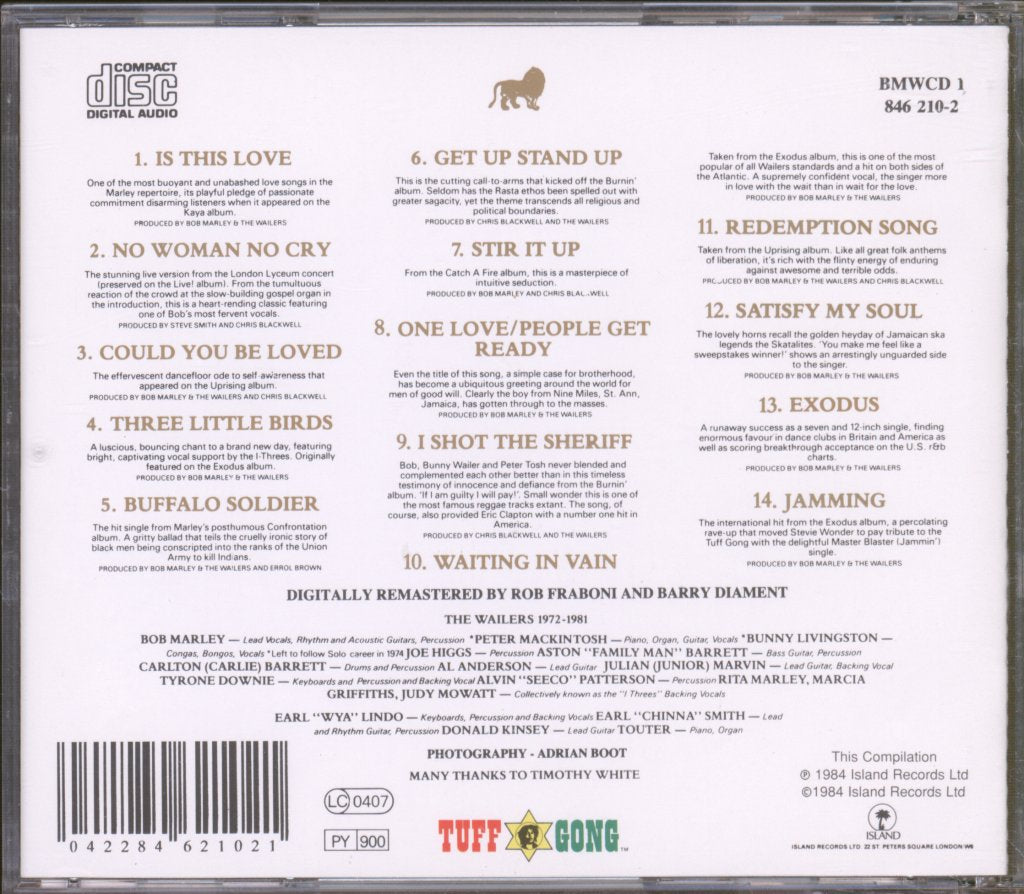 Bob Marley & The Wailers - Legend - The Best Of Bob Marley And The Wailers - Cd