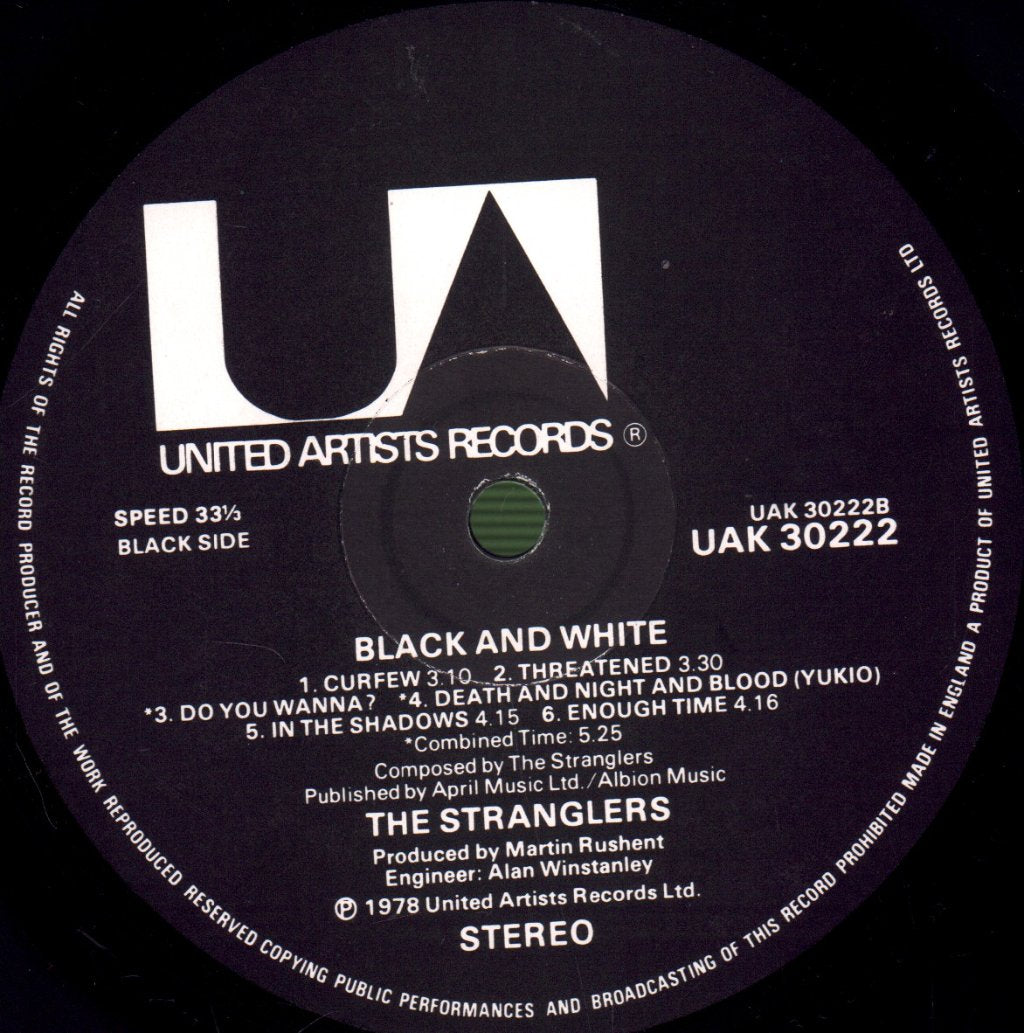 Stranglers - Black And White - Lp