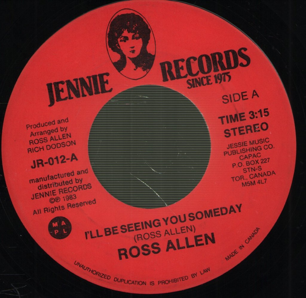 Ross Allen (Country) - I'll Be Seeing You Someday - 7 Inch