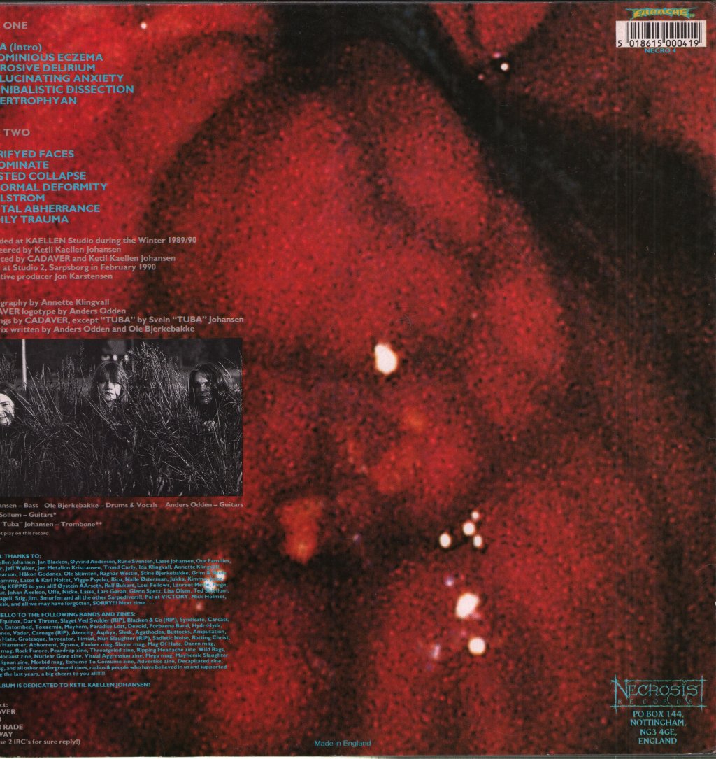 Cadaver - Hallucinating Anxiety - Lp
