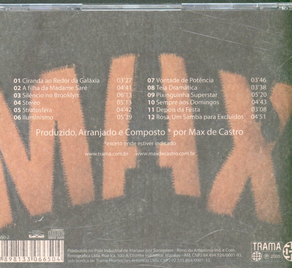Max de Castro - Max de Castro - Cd