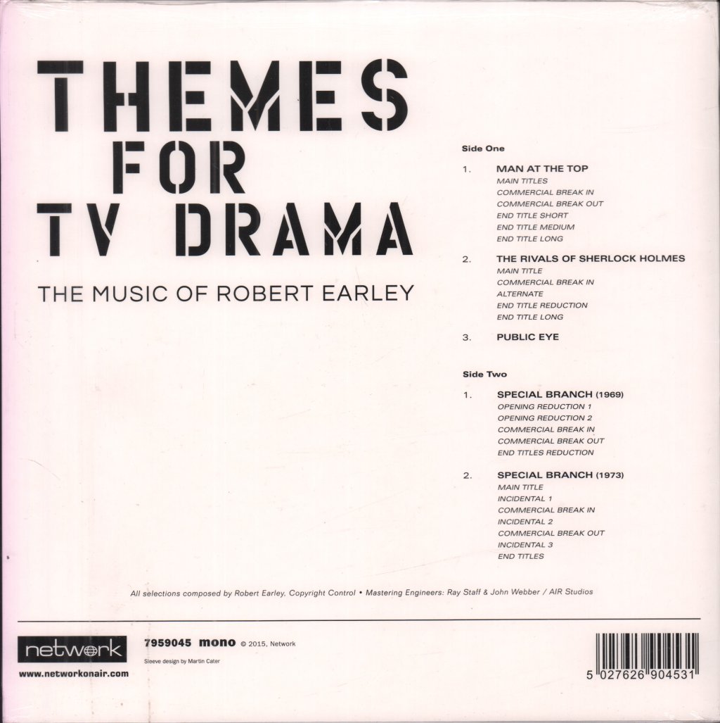Robert Earley - Themes For TV Drama - 10 Inch