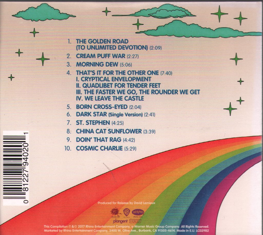 Grateful Dead - Smiling On A Cloudy Day - Cd