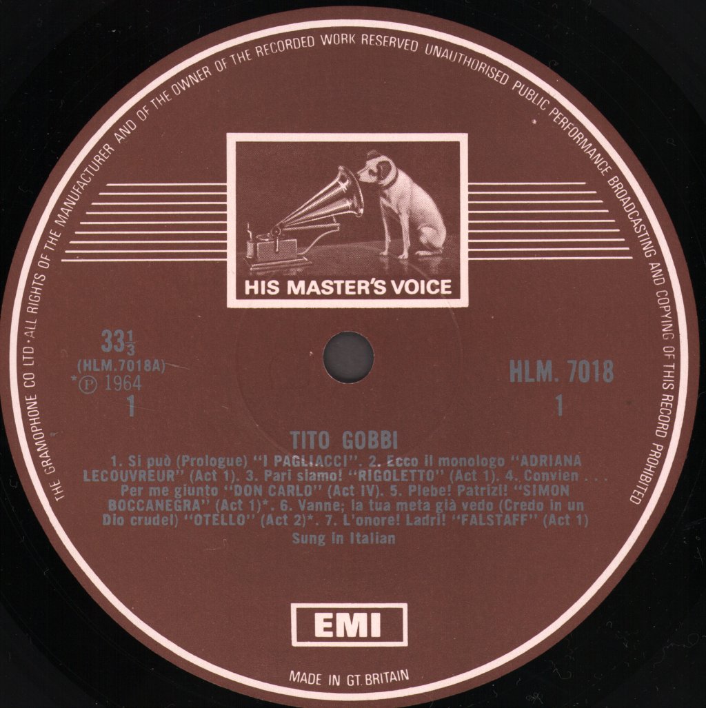 Tito Gobbi - Tito Gobbi - Lp