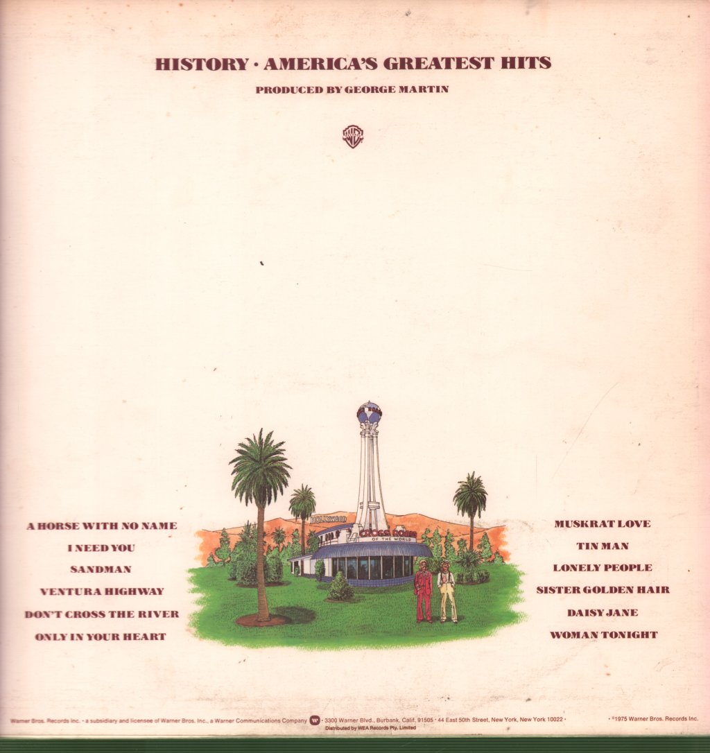 America - History (Greatest Hits) - Lp