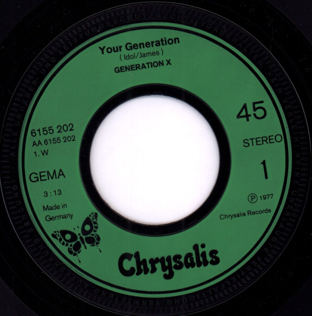 Generation X - Your Generation - 7 Inch