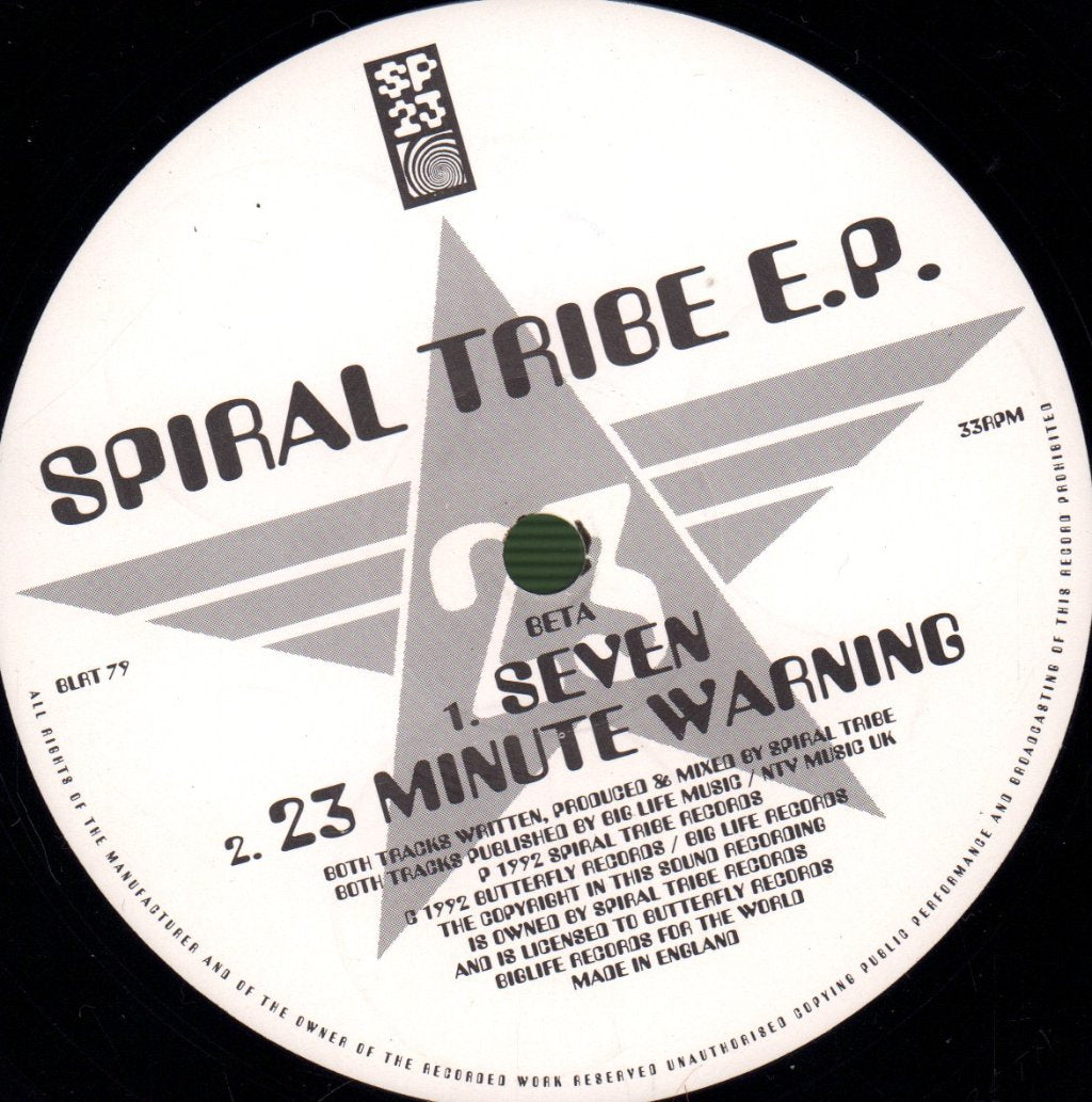 Spiral Tribe - Breach The Peace - 12 Inch