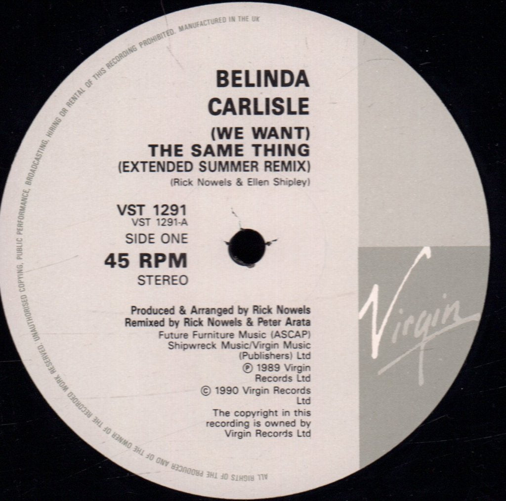 Belinda Carlisle - Same Thing - 12 Inch