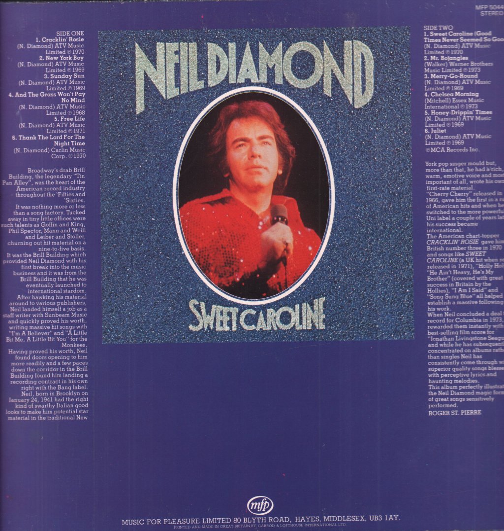 Neil Diamond - Sweet Caroline - Lp