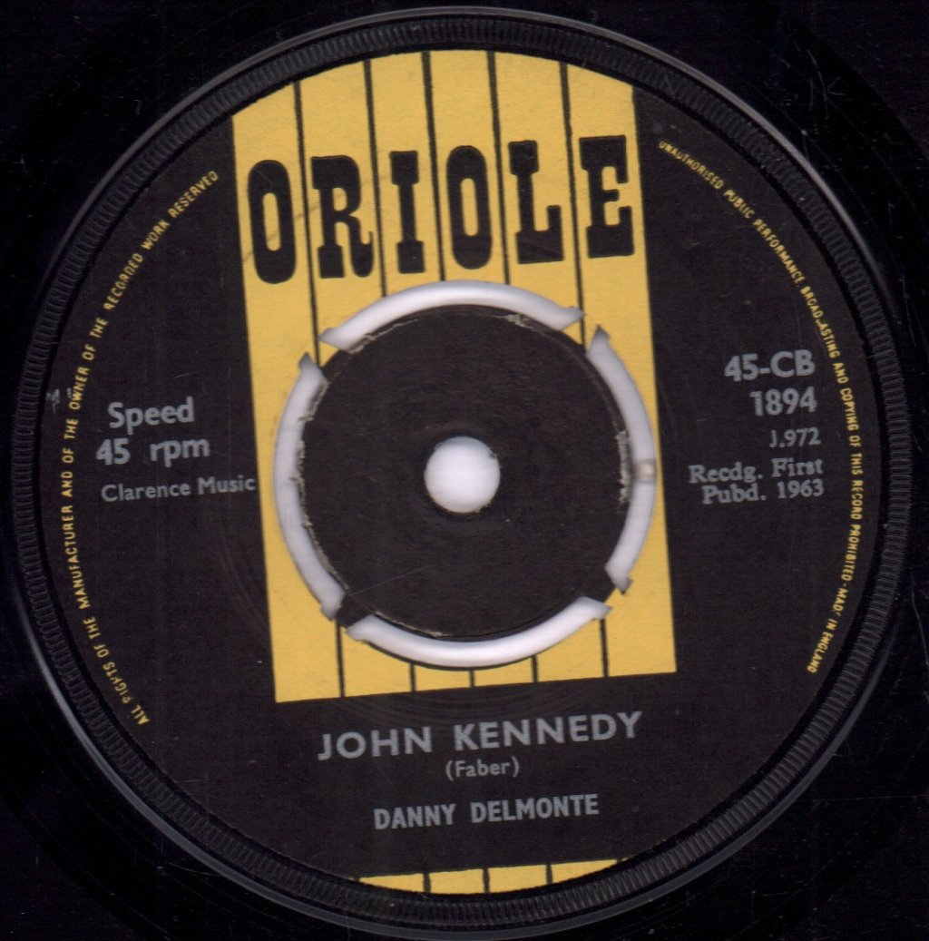 Danny Delmonte - John Kennedy - 7 Inch