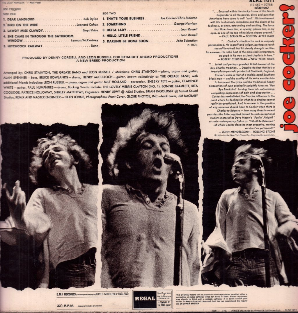 Joe Cocker - Joe Cocker - Lp