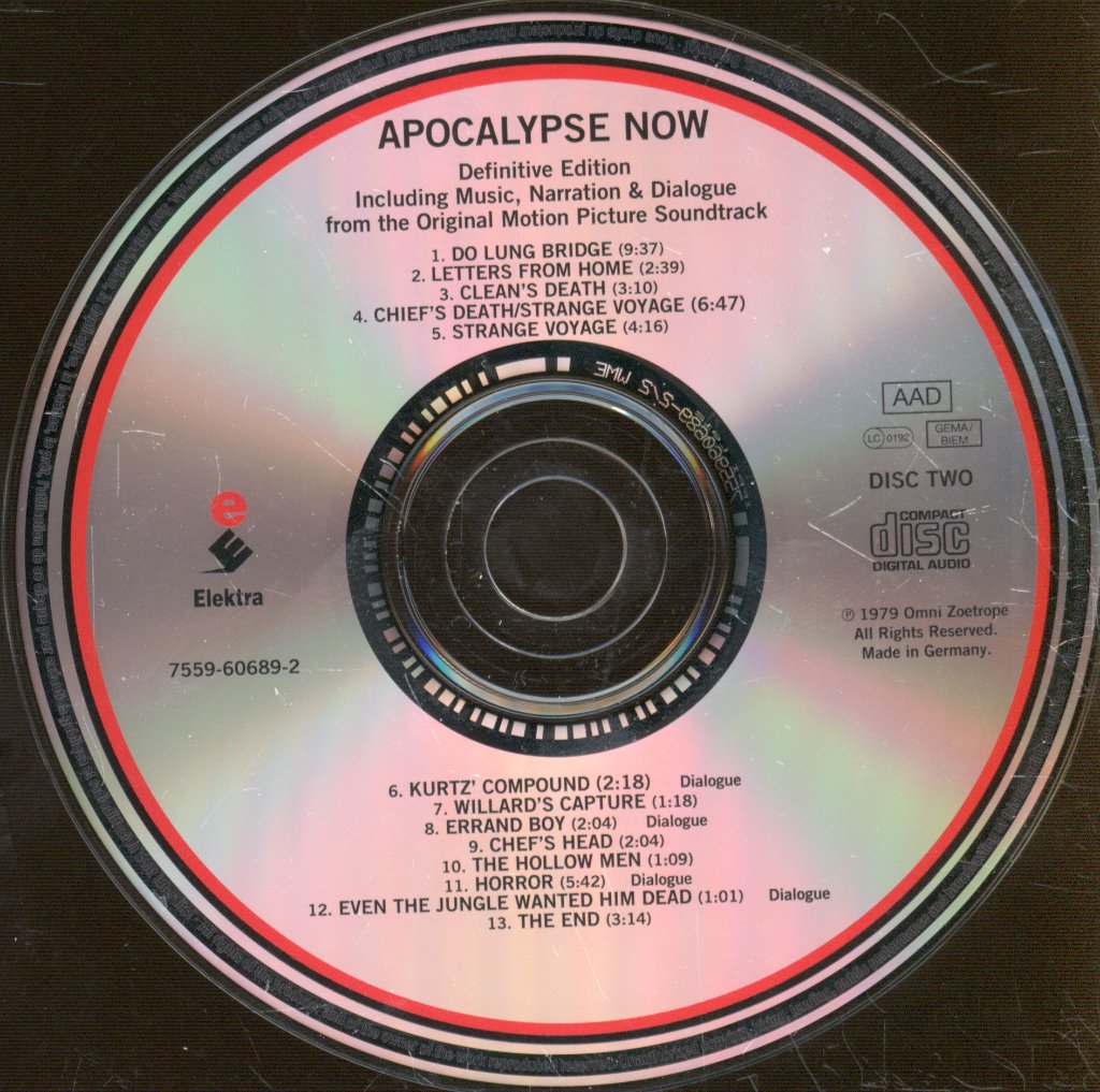 Carmine Coppola & Francis Coppola - Apocalypse Now (Original Motion Picture Soundtrack) - Double Cd