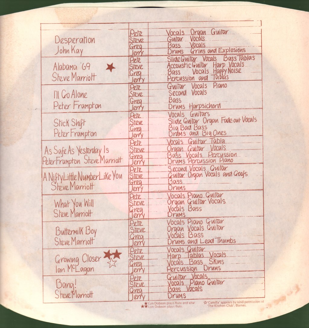 Humble Pie - As Safe As Yesterday Is - Lp